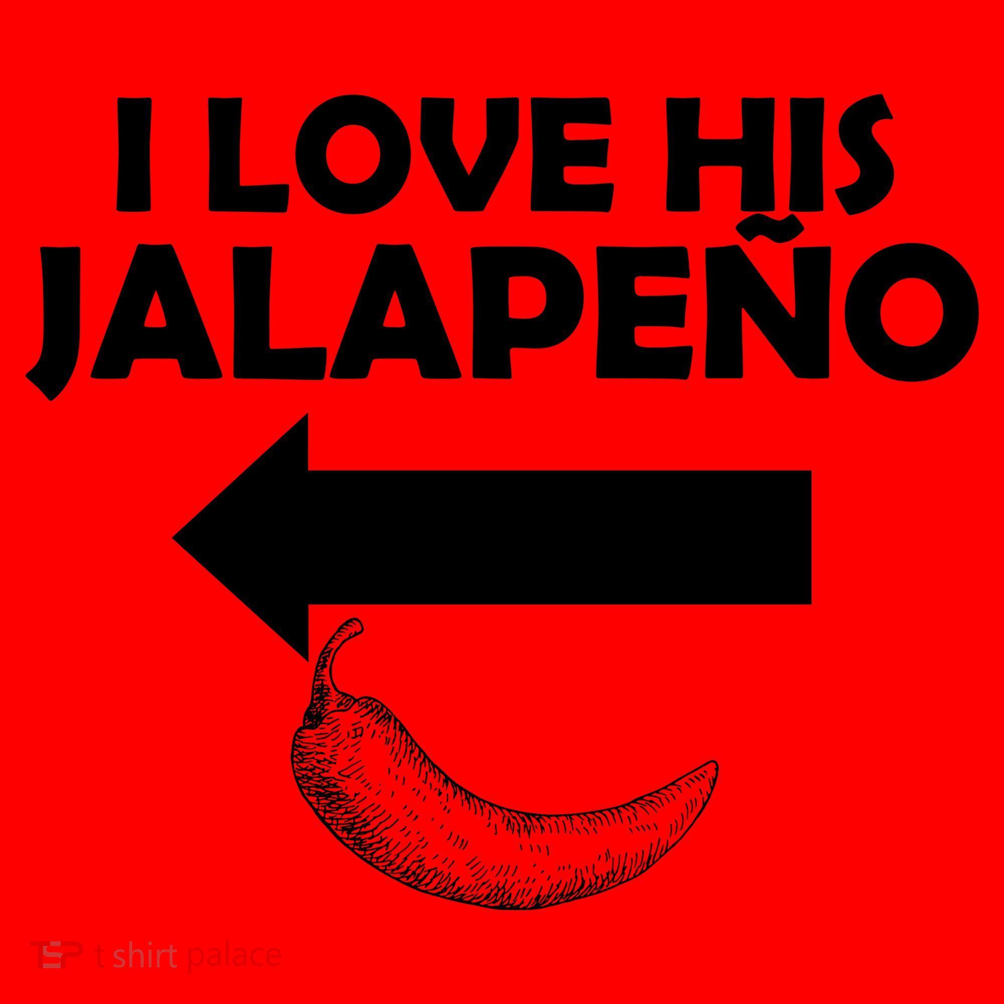 I Love His Jalapeno  Santa Hat