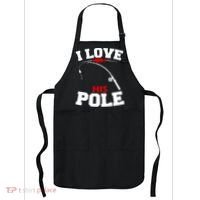 I Love His Pole Funny Fishing Matching Apron thumb 0