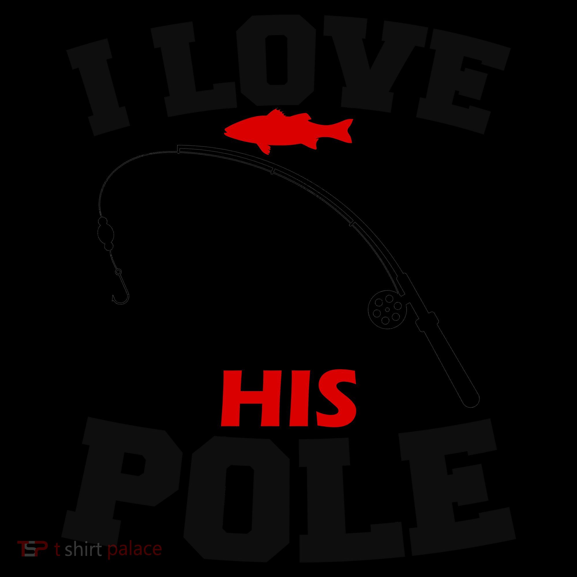 I Love His Pole Funny Fishing Matching Coffee Mug