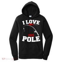 I Love His Pole Funny Fishing Matching Women's Hoodie thumb 0