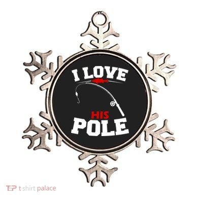I Love His Pole Funny Fishing Matching Ornament