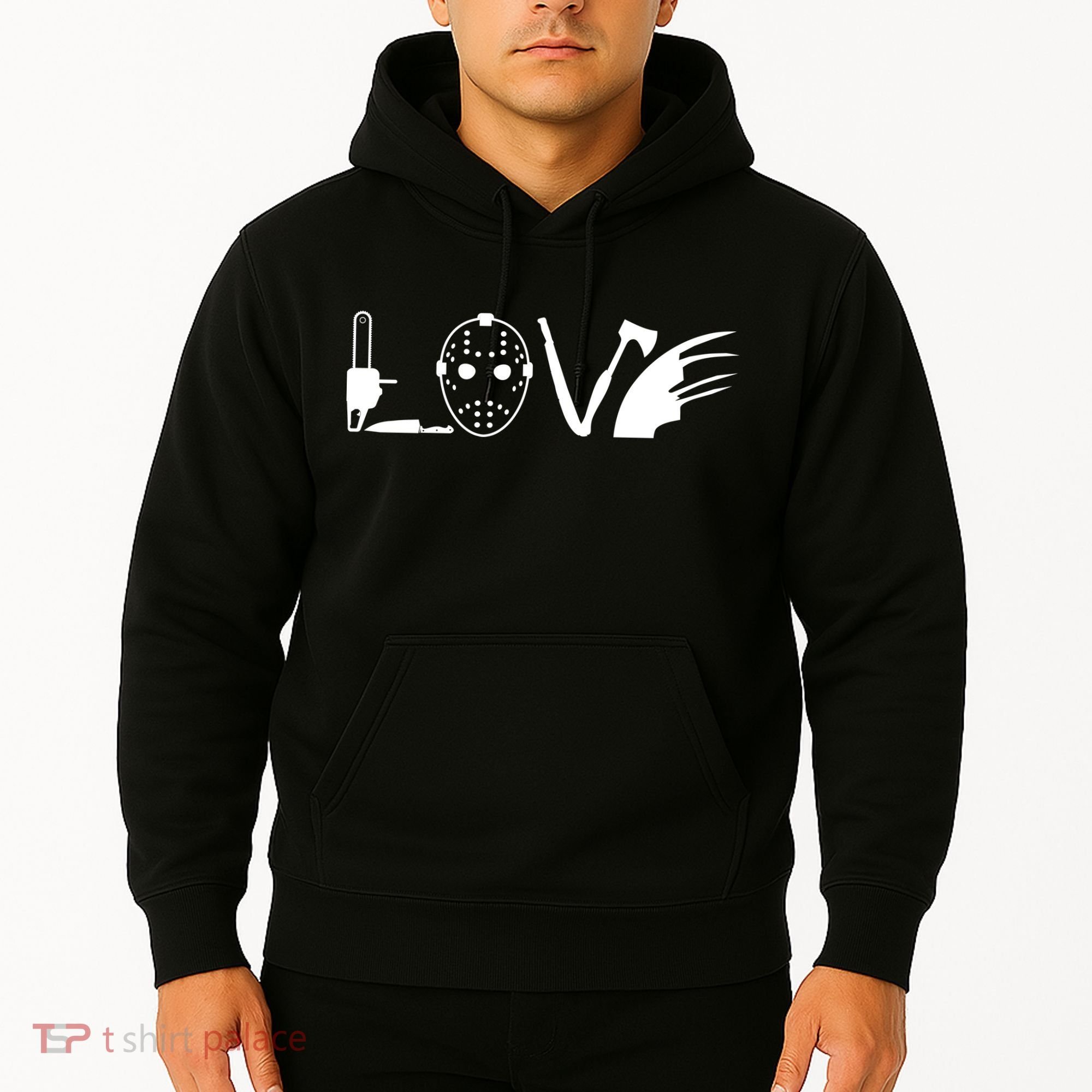 I Love Horror Movies Scary Hoodie