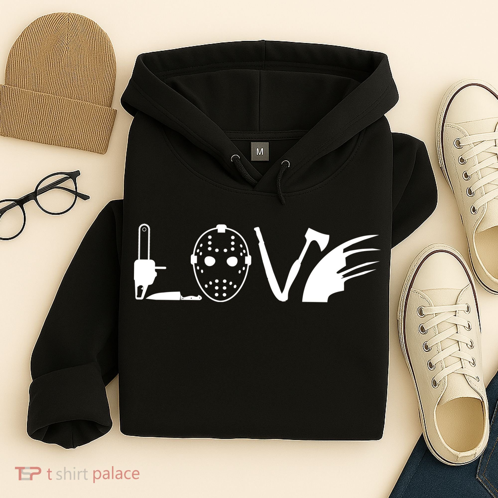 I Love Horror Movies Scary Hoodie
