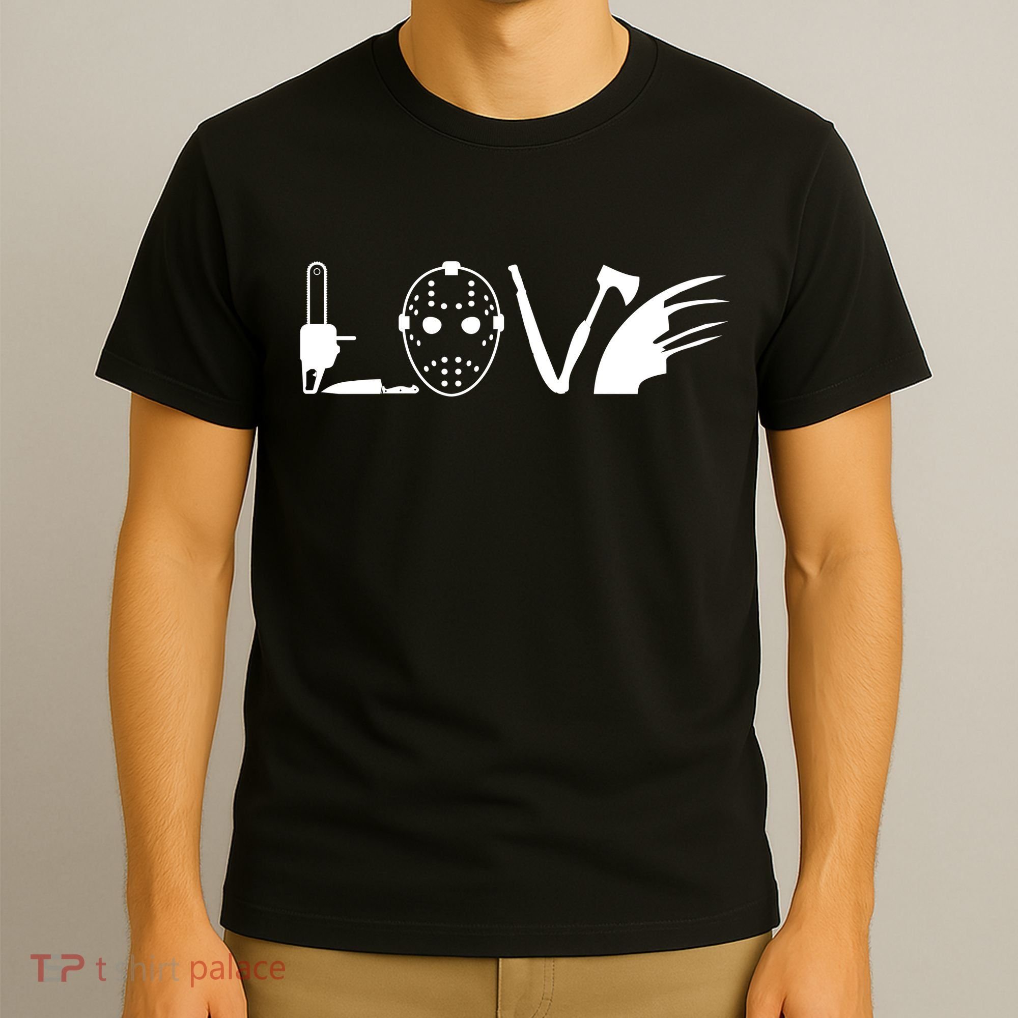 I Love Horror Movies Scary T-Shirt