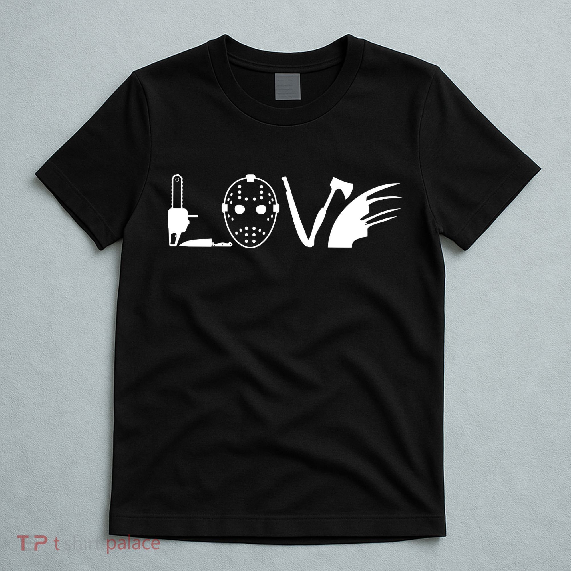 I Love Horror Movies Scary T-Shirt