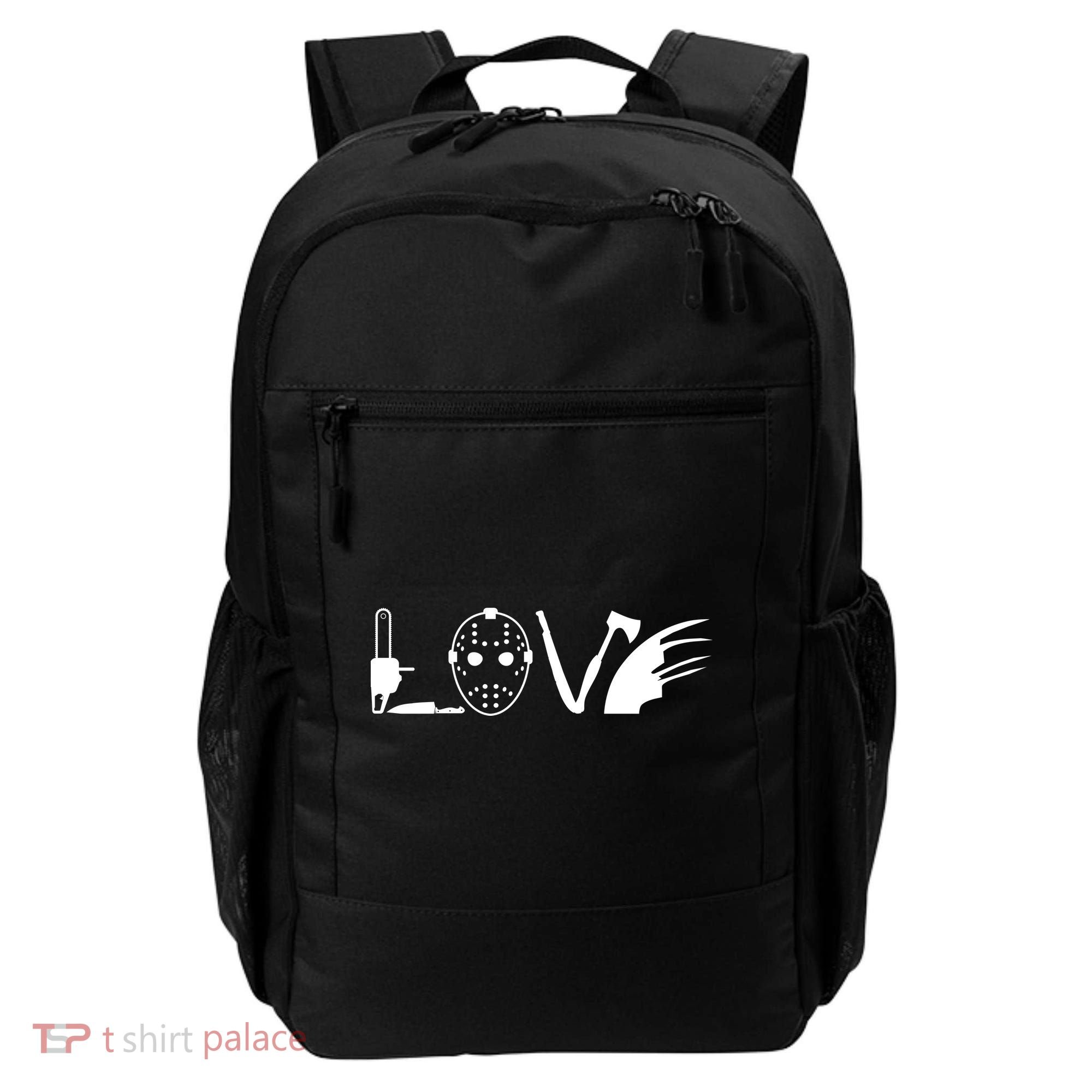 I Love Horror Movies Scary Backpack