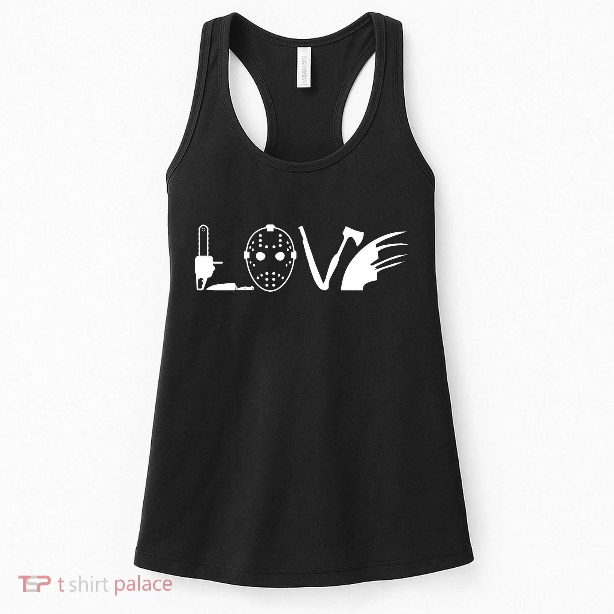 I Love Horror Movies Scary Women's Tank Top