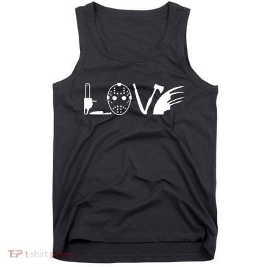 I Love Horror Movies Scary Tank Top