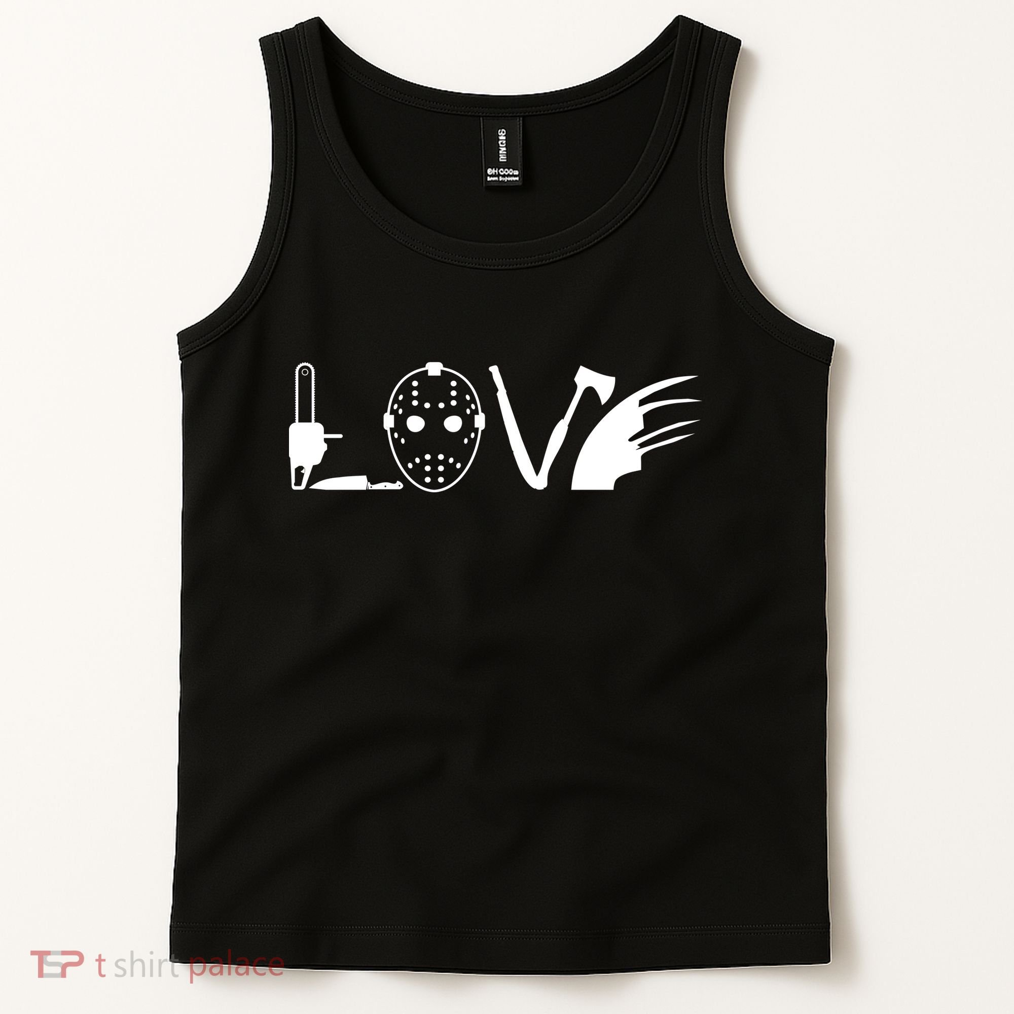 I Love Horror Movies Scary Tank Top