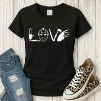 I Love Horror Movies Scary Women's T-Shirt thumb 3