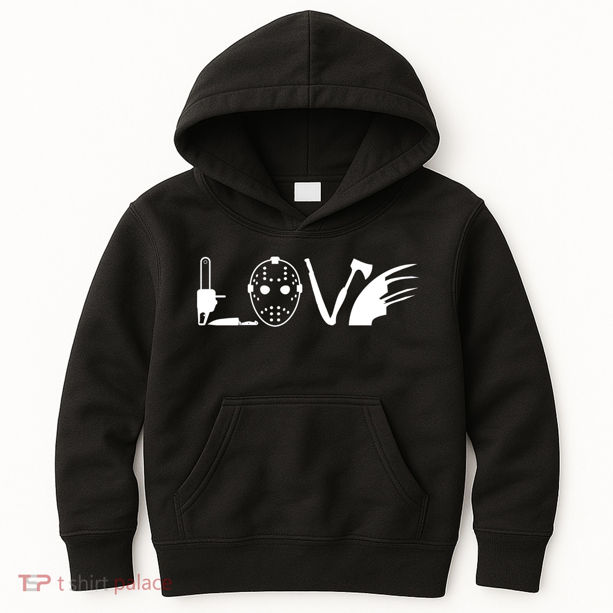 I Love Horror Movies Scary Kids Hoodie
