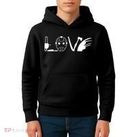 I Love Horror Movies Scary Kids Hoodie thumb 4