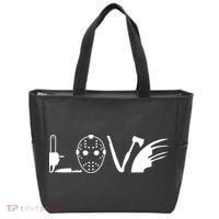 I Love Horror Movies Scary Tote Bag thumb 0