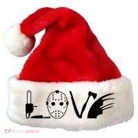 I Love Horror Movies Scary Santa Hat thumb 0