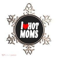I Love Hot Moms Heart Hot Mothers Ornament thumb 0