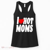 I Love Hot Moms Heart Hot Mothers Women's Tank Top thumb 0