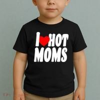 I Love Hot Moms Heart Hot Mothers Toddler T-Shirt thumb 2