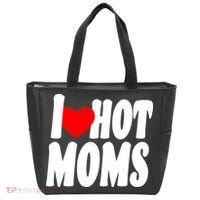 I Love Hot Moms Heart Hot Mothers Tote Bag thumb 0