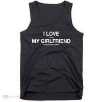 I love It When My Girlfriend Lets Me Play Video Games Tank Top thumb 0