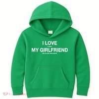 I love It When My Girlfriend Lets Me Play Video Games Kids Hoodie thumb 0