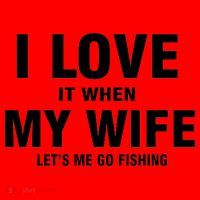 I Love It When My Wife Lets Me Go Fishing Funny Santa Hat thumb 1