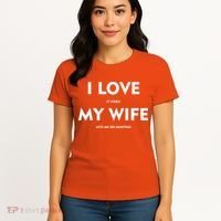 I Love It When My Wife Let's Me Go Hunting Women's T-Shirt thumb 4