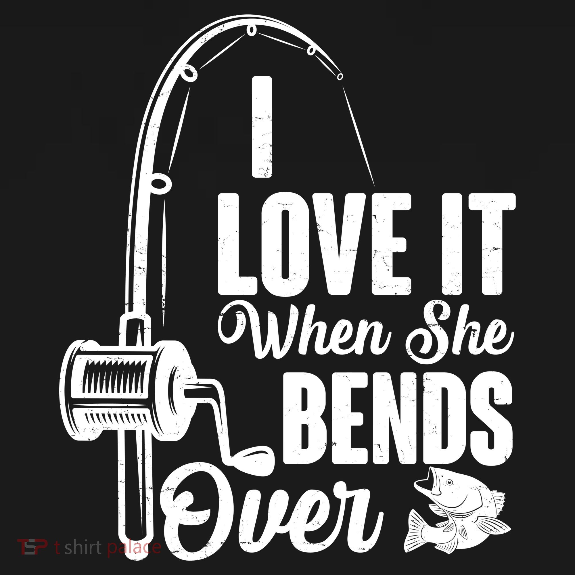 I Love It When She Bends Over Fishing Joke Coaster