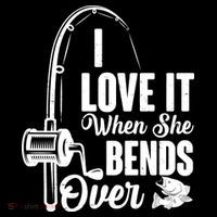 I Love It When She Bends Over Fishing Joke Women's Hoodie thumb 2