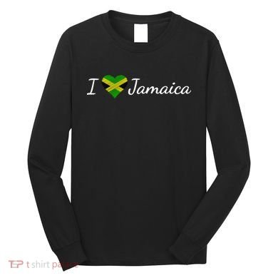 I Love Jamaica Long Sleeve Shirt