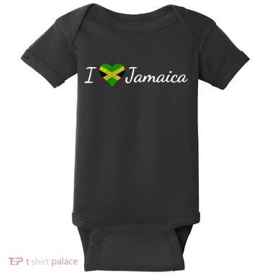 I Love Jamaica Baby Bodysuit