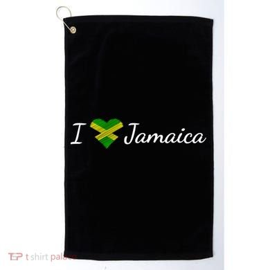 I Love Jamaica Golf Towel