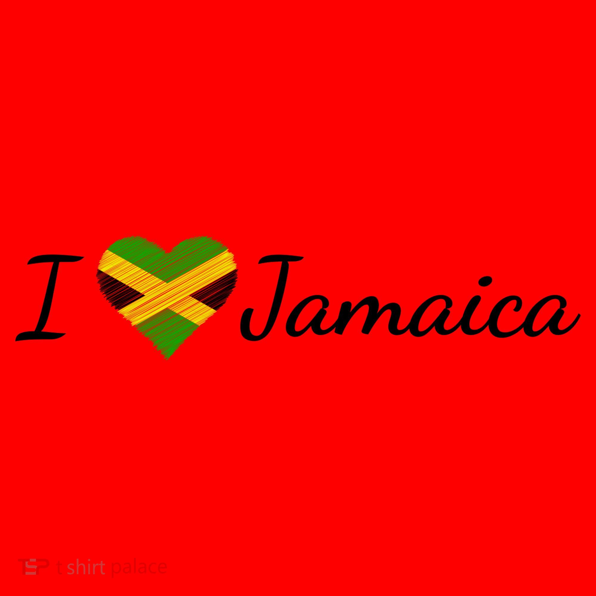 I Love Jamaica Santa Hat