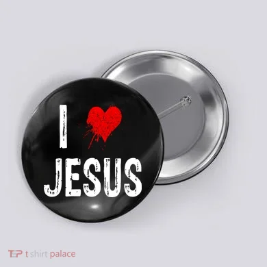 I Love Jesus Button