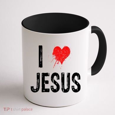 I Love Jesus Coffee Mug back