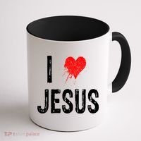 I Love Jesus Coffee Mug thumb 1