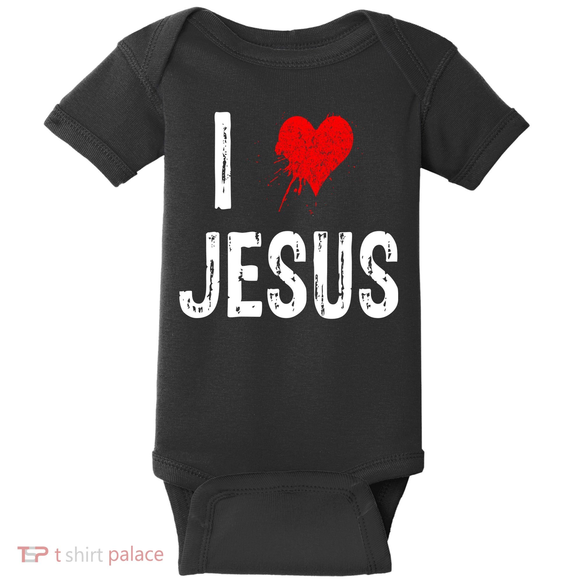 I Love Jesus Baby Bodysuit
