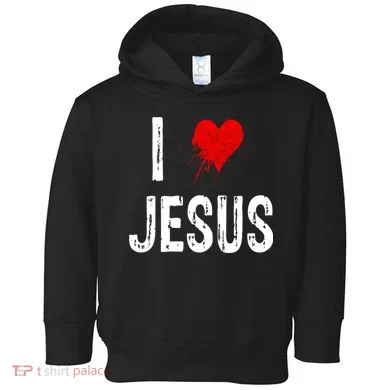 I Love Jesus Toddler Hoodie