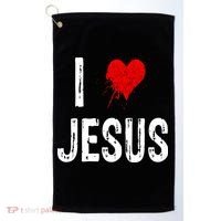 I Love Jesus Golf Towel thumb 0