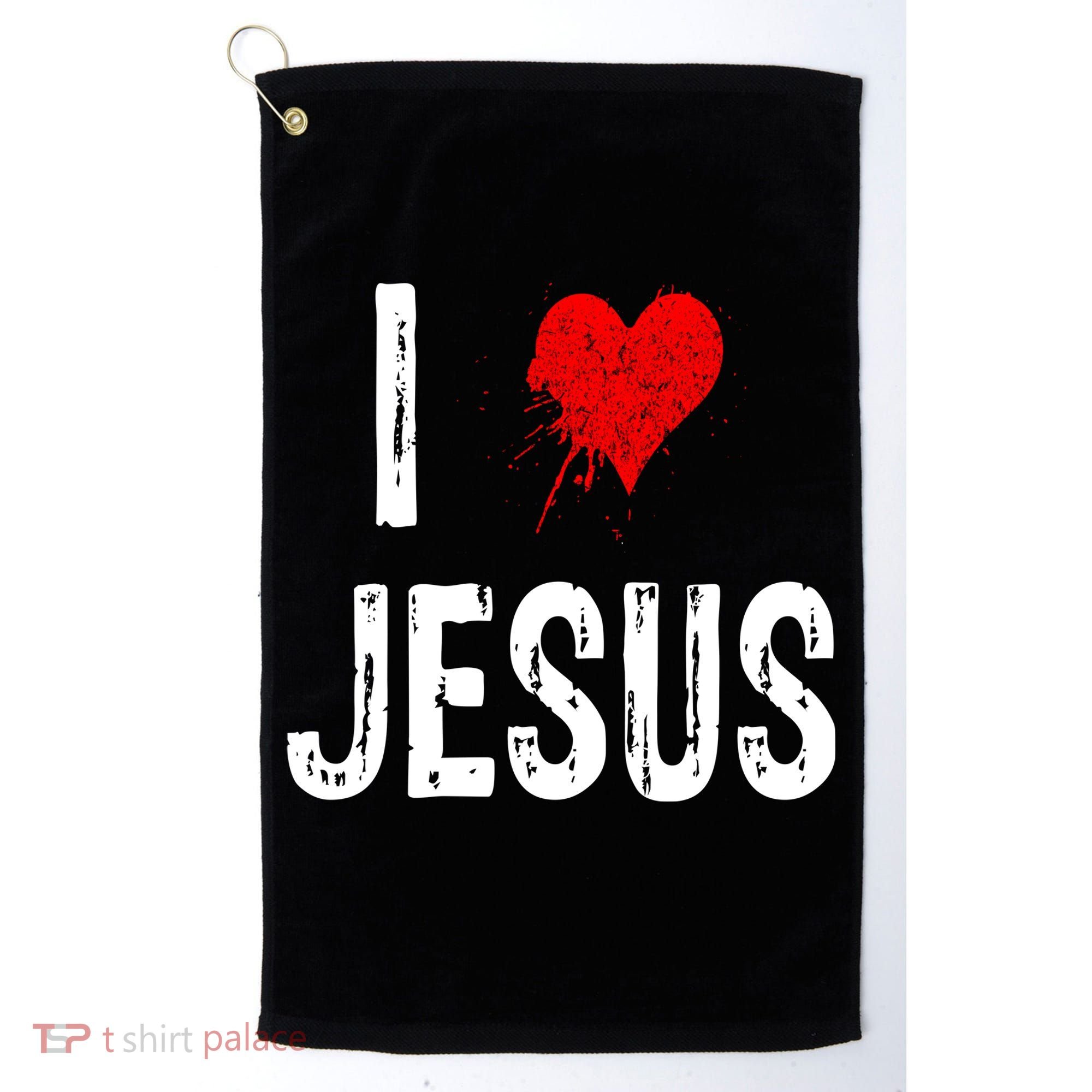 I Love Jesus Golf Towel