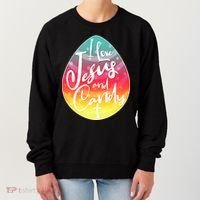 I Love Jesus And Candy Women's Sweatshirt thumb 0