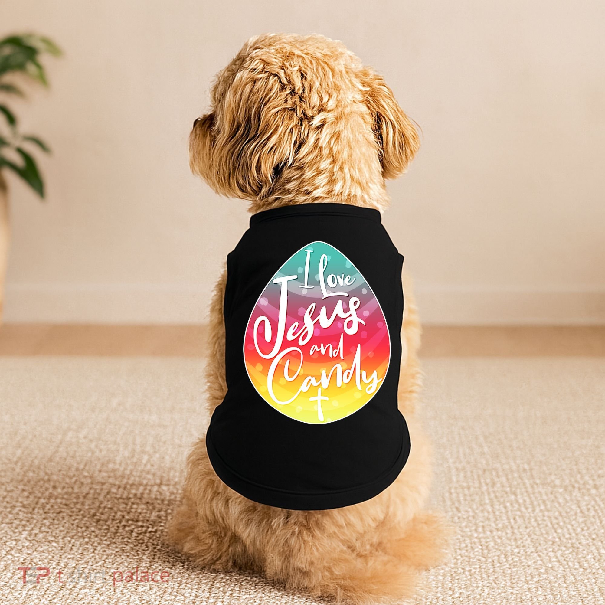 I Love Jesus And Candy Doggie Tank