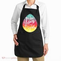 I Love Jesus And Candy Apron thumb 2