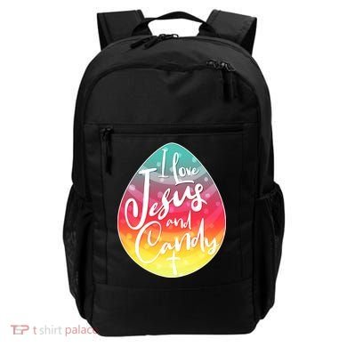 I Love Jesus And Candy Backpack