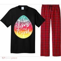 I Love Jesus And Candy Pajama Set thumb 0