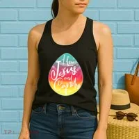 I Love Jesus And Candy Women's Tank Top thumb 2