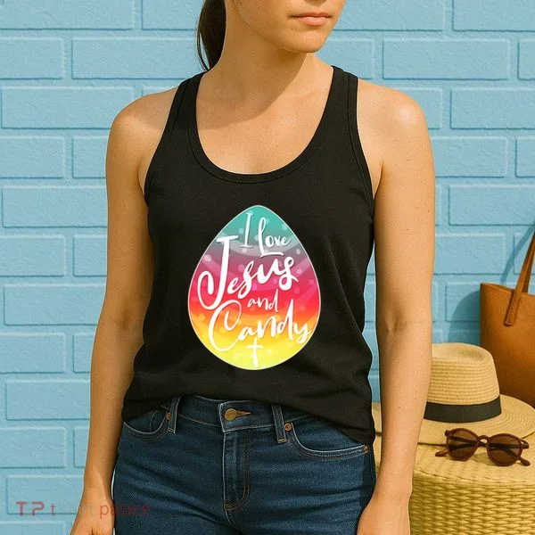 I Love Jesus And Candy Women's Tank Top