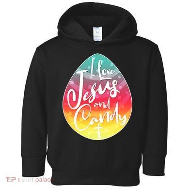 I Love Jesus And Candy Toddler Hoodie