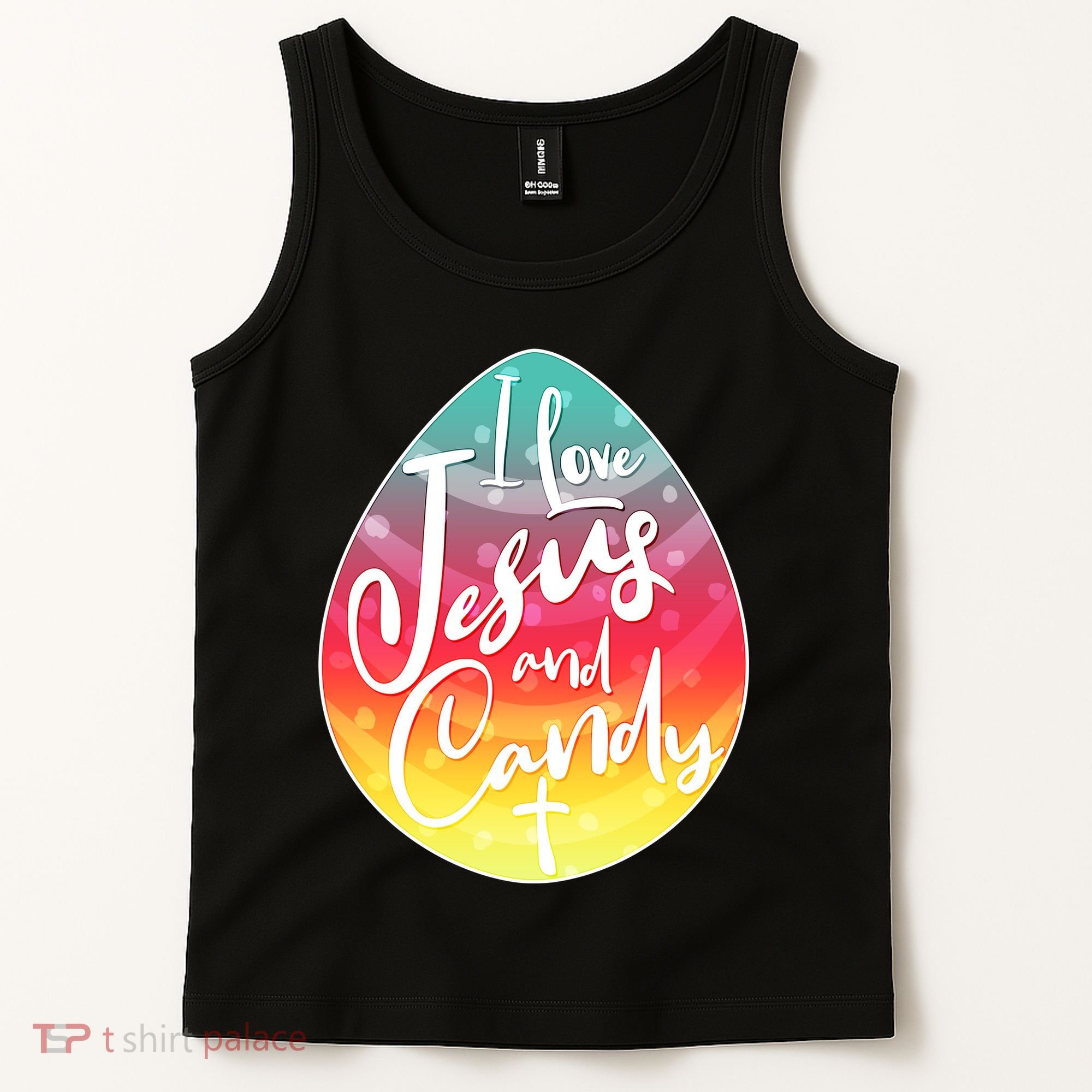 I Love Jesus And Candy Tank Top