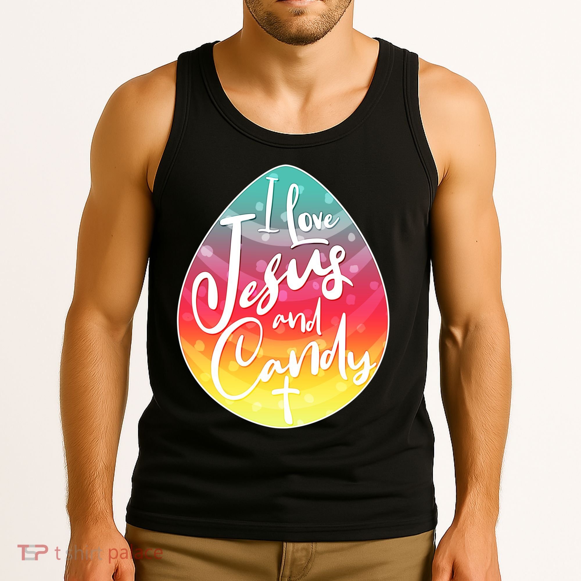 I Love Jesus And Candy Tank Top