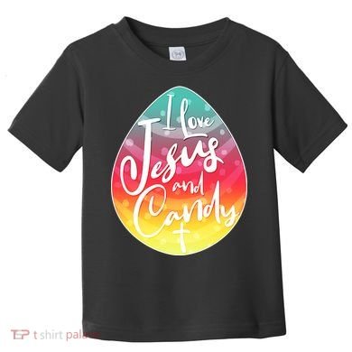 I Love Jesus And Candy Toddler T-Shirt